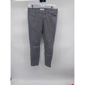 LOFT Modern Skinny Jeans Gray Denim Womens Casual Pants 25" inseam size 10